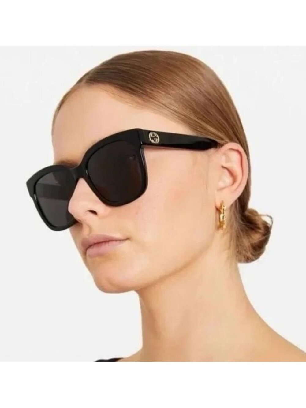 New - Gucci unisex Urban GG0326S GG/0326/S 001 Black Fashion Square Sunglasses… - Picture 1 of 12